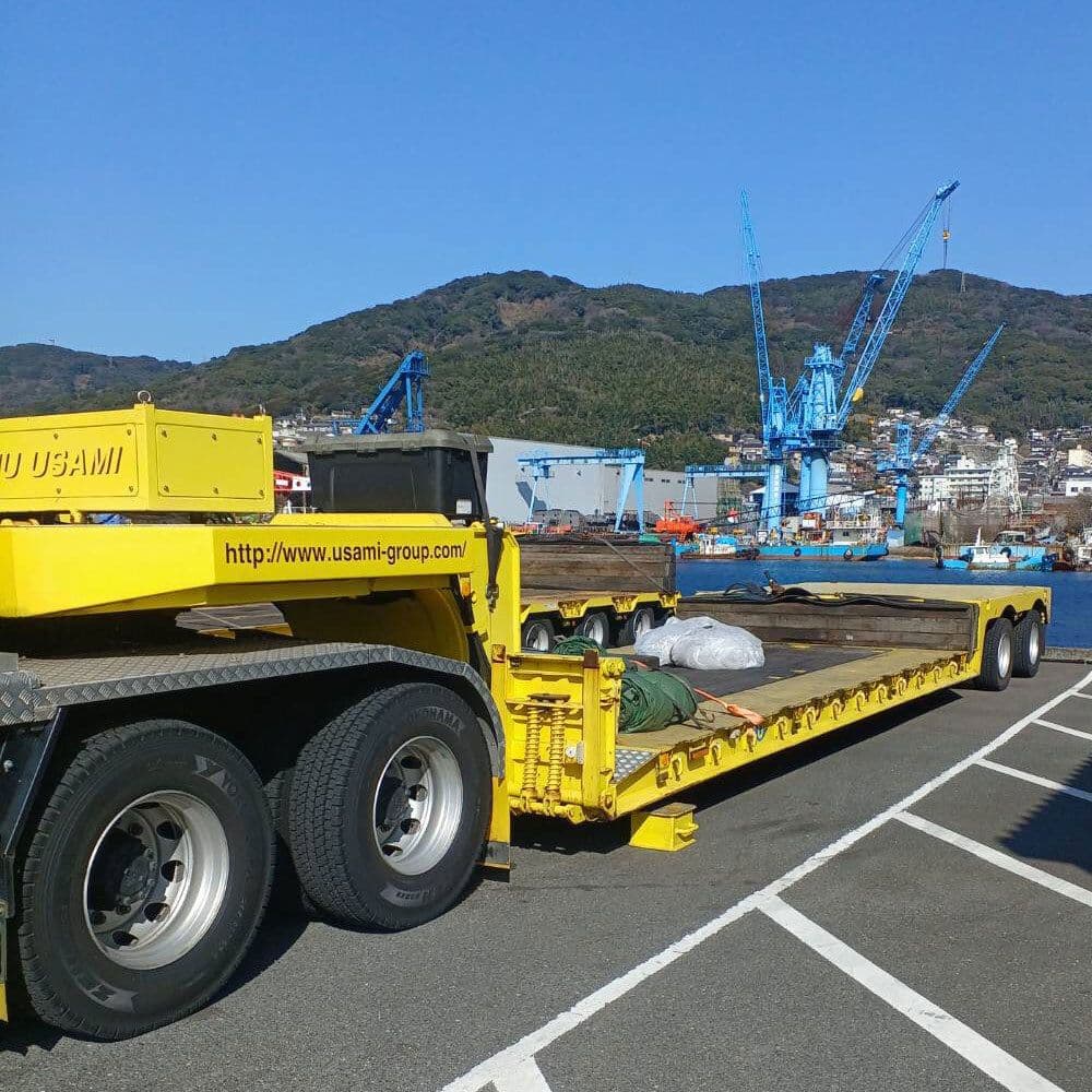 トレーラー台車：エアサス／舵切